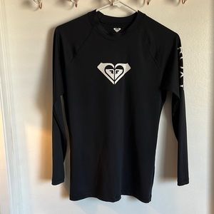 Black Roxy heart long sleeve